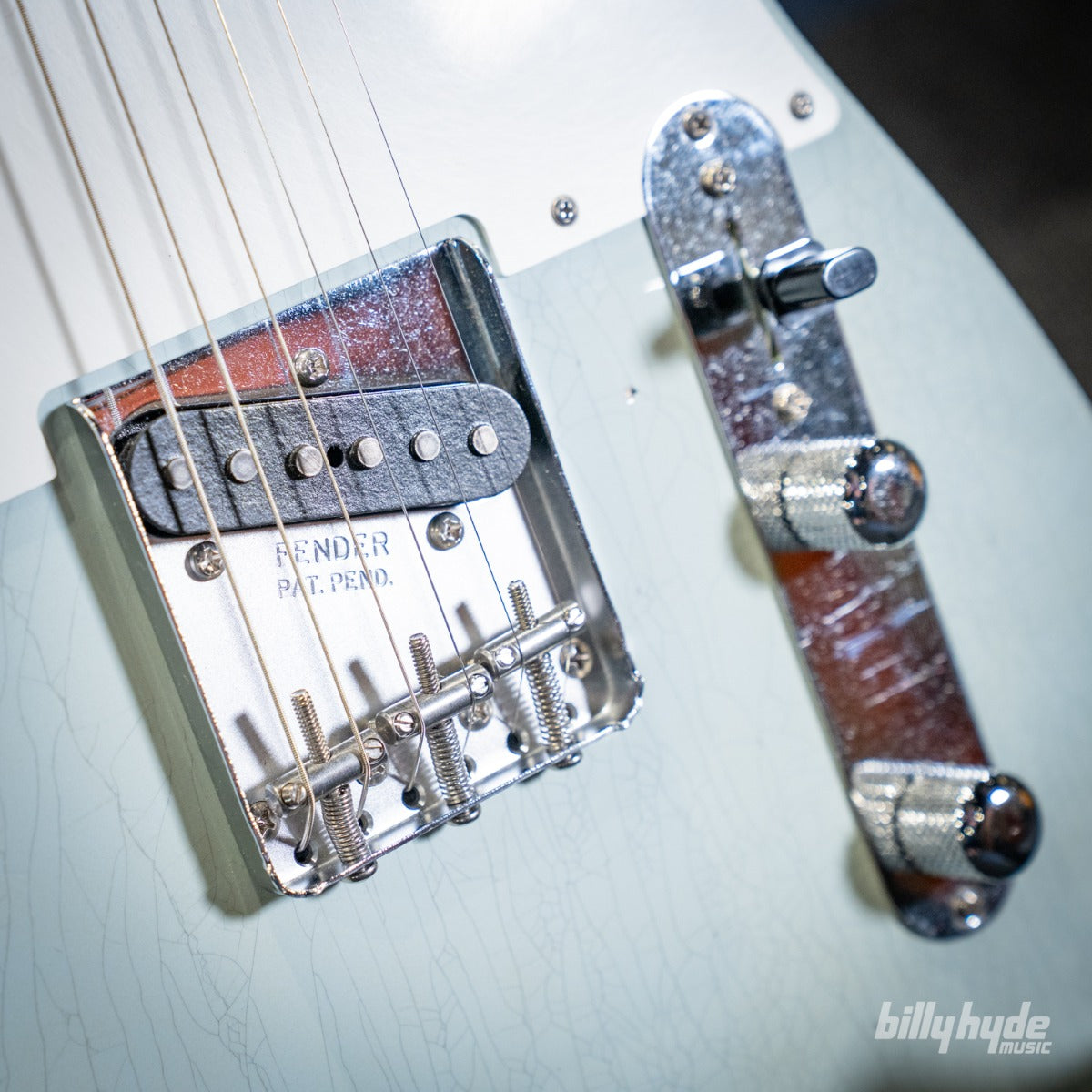 Fender Custom Shop 1955 Telecaster Journeyman Relic with Closet Classic Hardware Electric Guitar in Super Aged Sonic Blue