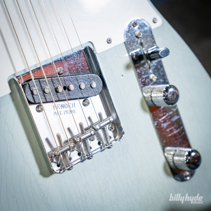 Fender Custom Shop 1955 Telecaster Journeyman Relic with Closet Classic Hardware Electric Guitar in Super Aged Sonic Blue