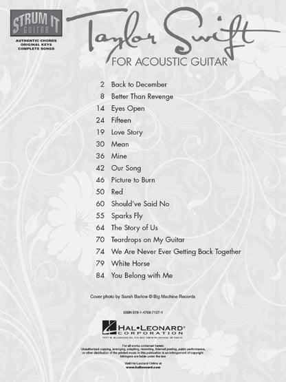 Taylor Swift for Acoustic Guitar Softcover