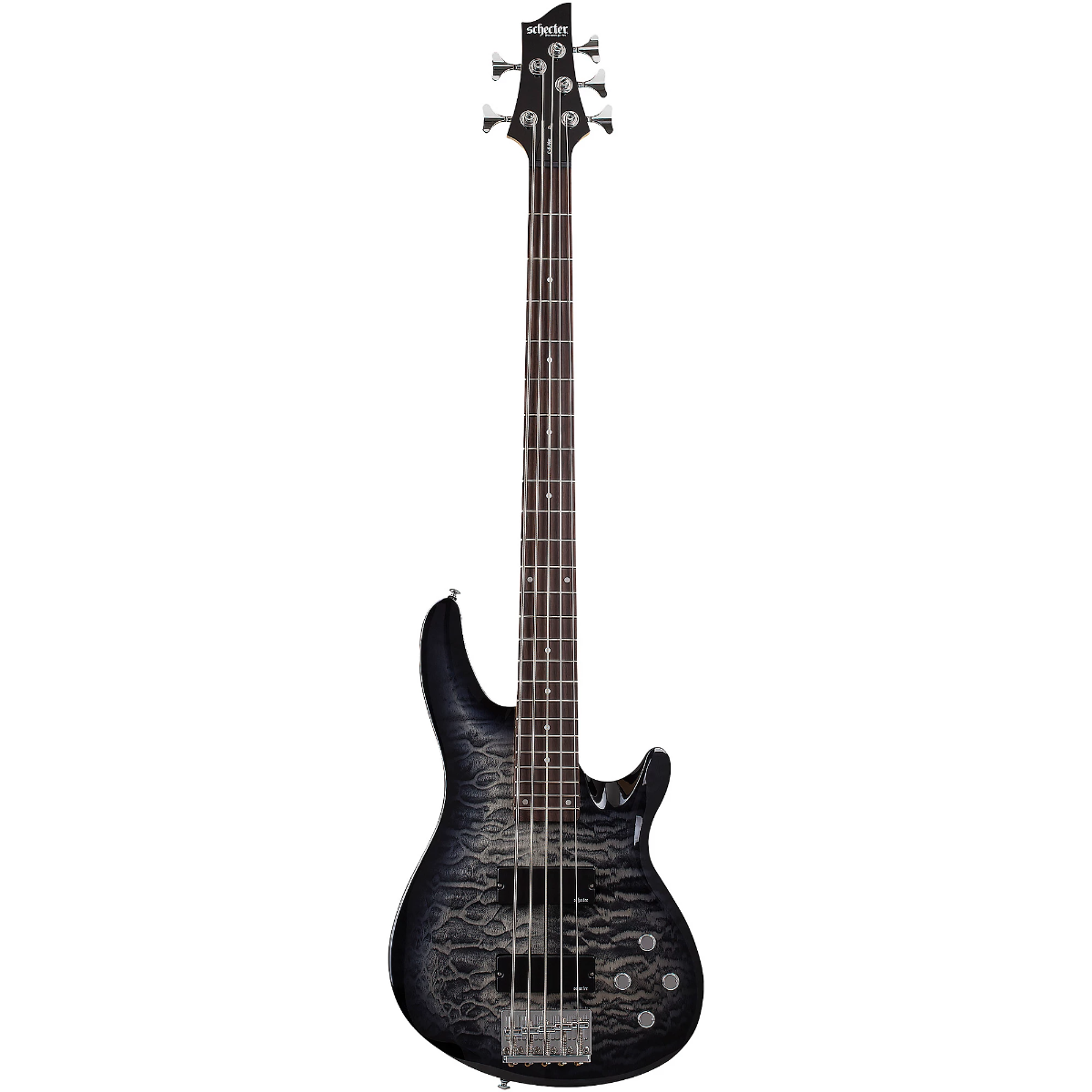 Schecter C-5 Plus Electric Bass in Charcoal Burst