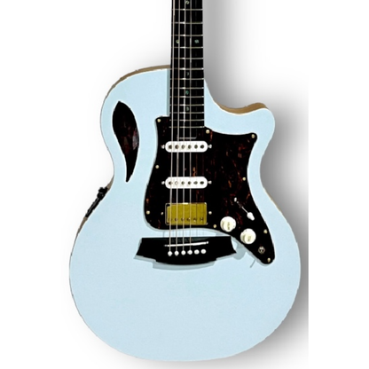 Cole Clark TL2EC-BLBL-HSS True Hybrid model with HSS configuration in Sonic Blue