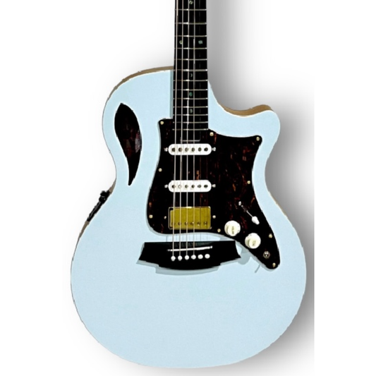 Cole Clark TL2EC-BLBL-HSS True Hybrid model with HSS configuration in Sonic Blue