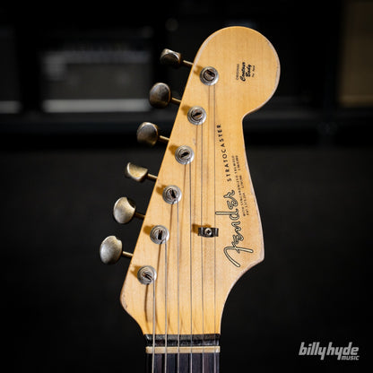 Fender Custom Shop Limited Edition 1964 L-Series Stratocaster Heavy Relic Electric Guitar in Aged Daphne Blue