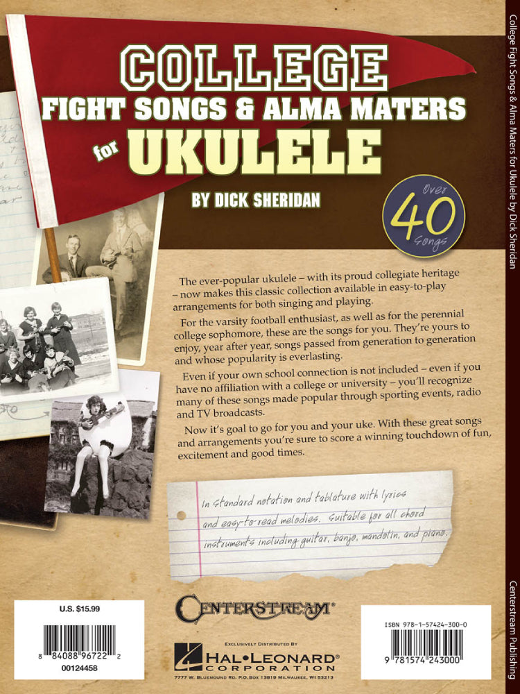 College Fight Songs & Alma Maters for Ukulele