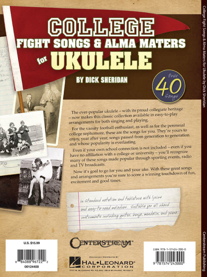 College Fight Songs & Alma Maters for Ukulele