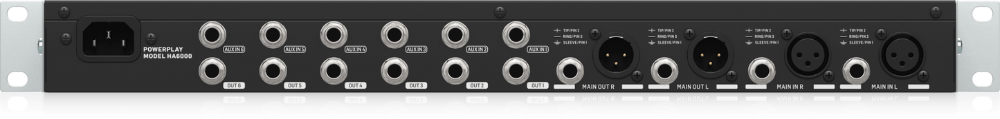 Behringer Powerplay HA6000 Headphone Distribution Amp