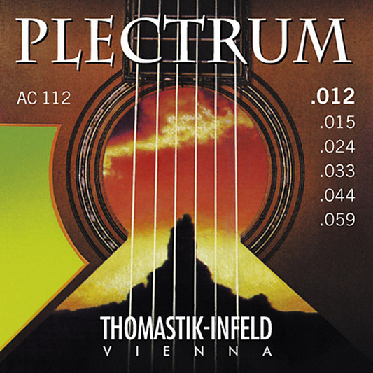 Thomastik Plectrum Acoustic Guitar Strings Set Medium Light .012-.059 Gauge