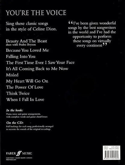 You're The Voice Celine Dion PVG/CD