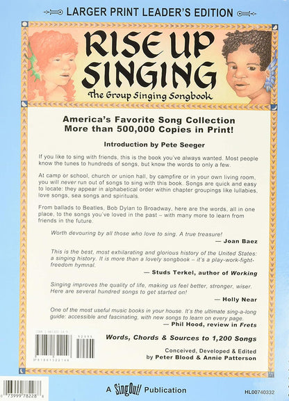 Rise Up Singing The Group Singing Songbook Large Print