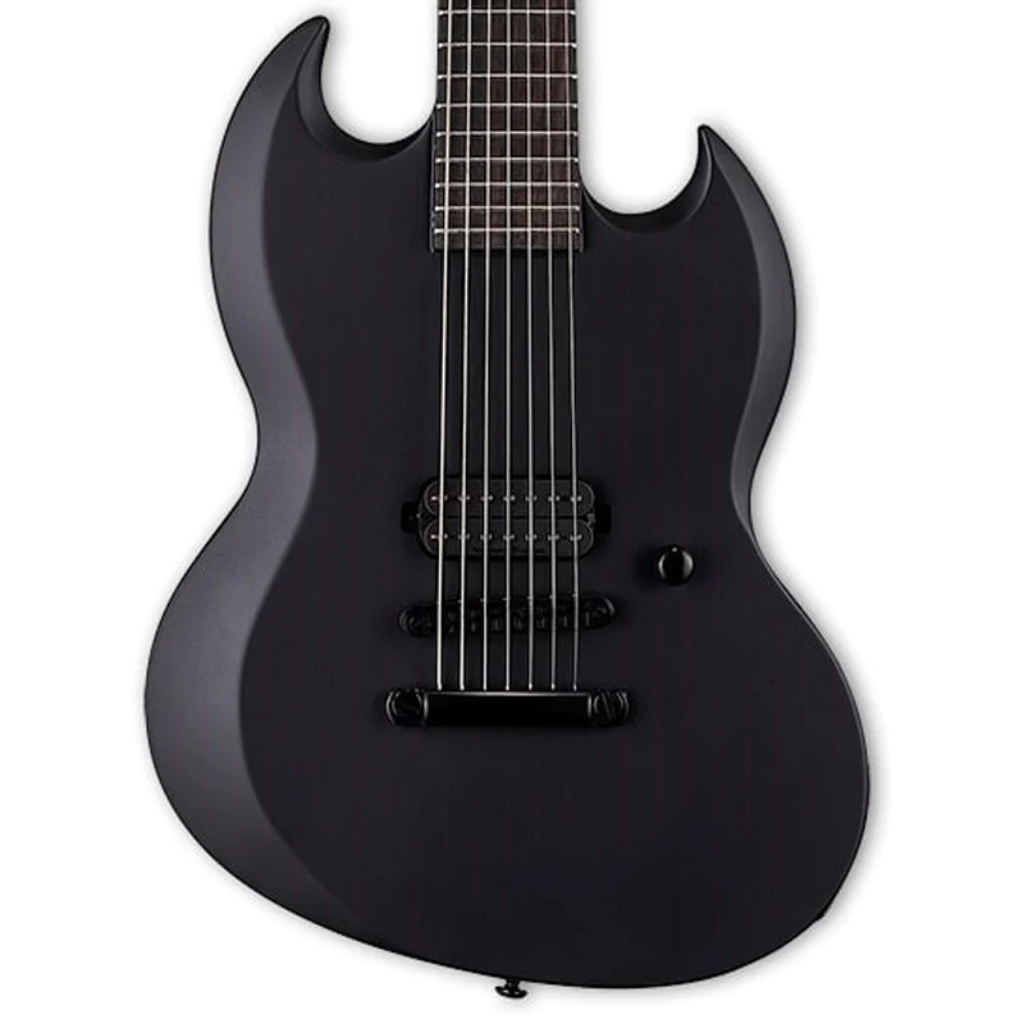ESP LTD VIPER 1007 BARITONE 7 Strings in BLACK METAL