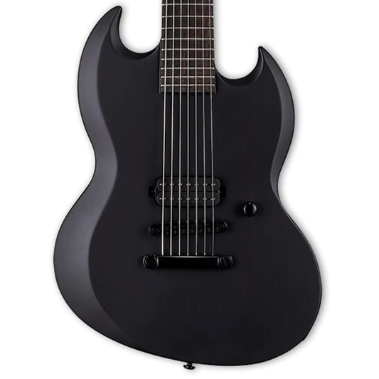 ESP LTD VIPER 1007 BARITONE 7 Strings in BLACK METAL