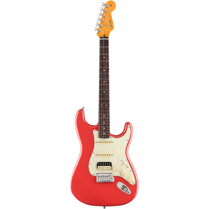 Fender American Ultra Luxe Vintage '60s Stratocaster HSS Electric Guitar, Rosewood Fingerboard in Fiesta Red