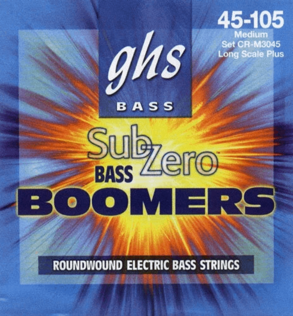 GHS CR M3045 Subzero Bass Boomers Guitar Strings 45-105 Gauge
