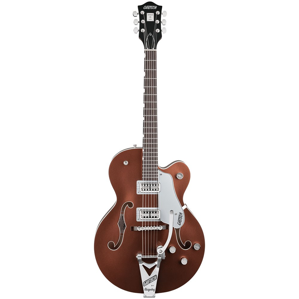 Gretsch G6118T Players Edition Anniversary™ Hollow Body with String Thru Bigsby in Two Tone Copper Metallic/Sahara Metallic