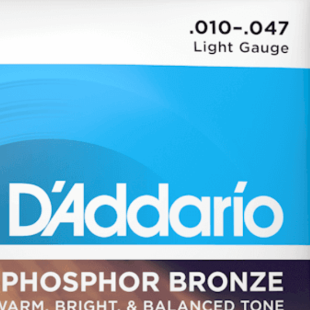 DAddario EJ38 12 String Phosphor Bronze Light Acoustic Guitar Strings