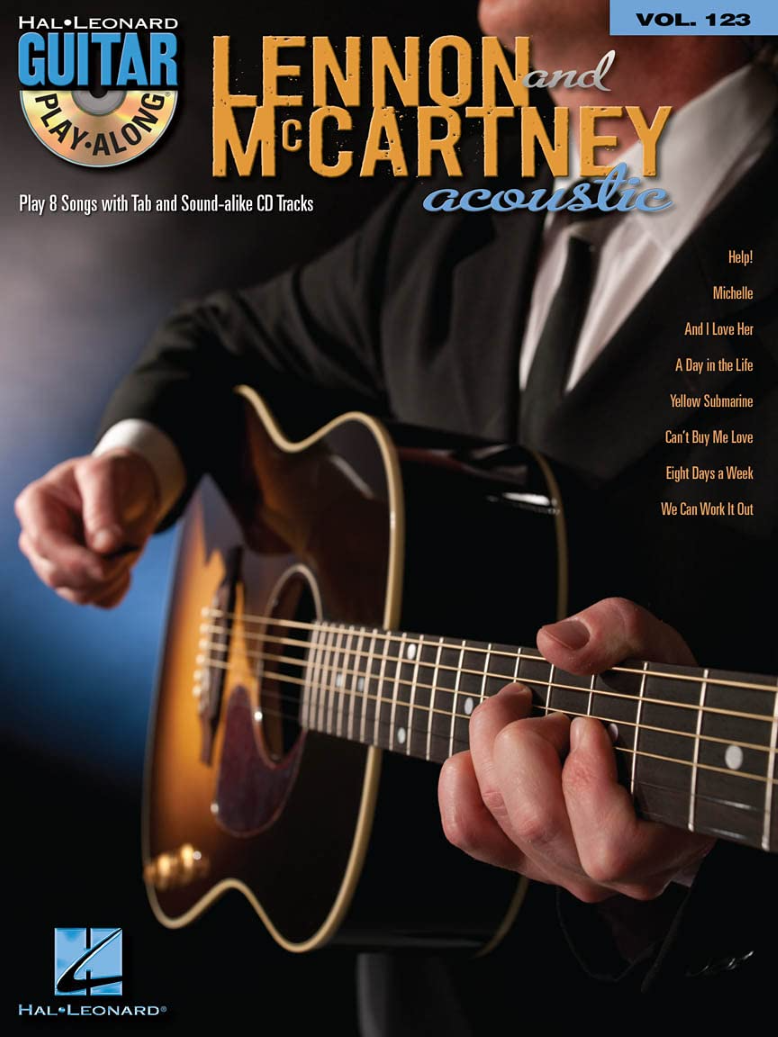Lennon & McCartney Acoustic Guitar Play Along Volume 123 Book & CD