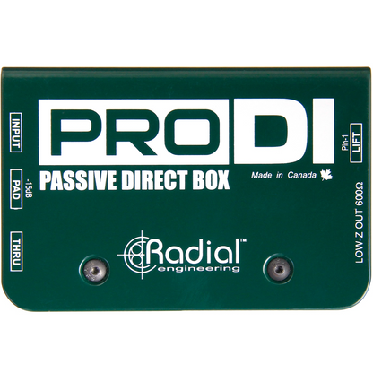 Radial ProDI 1-channel Passive Instrument Direct Box
