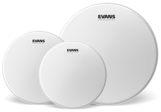 Evans UV1 Coated Standard Pack 12", 13" and 16" & Evans 14" UV1 Coated Snare Batter