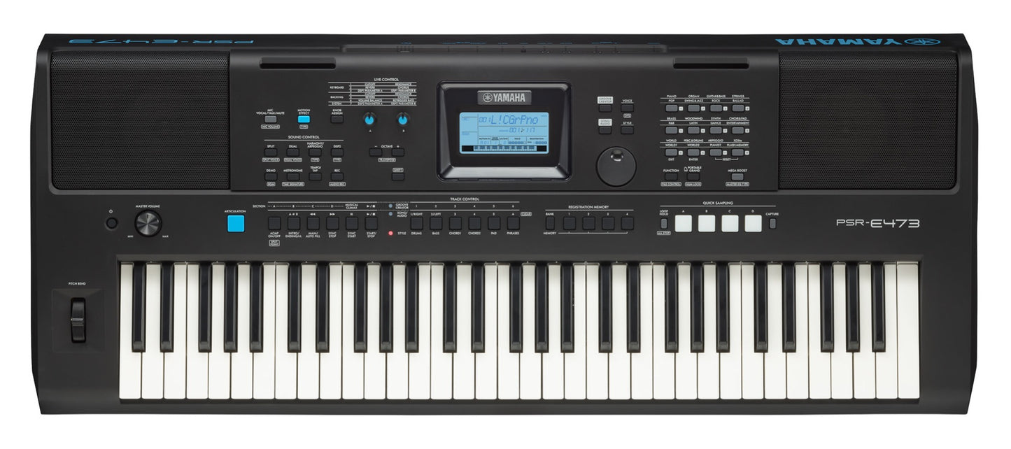 Yamaha PSRE473 61 Note Portable Digital Keyboard | EX-DISPLAY