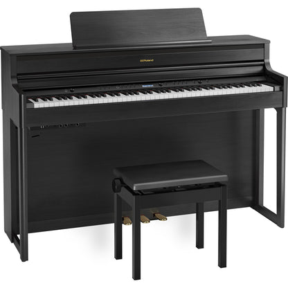 Roland HP704 Digital Piano in Charcoal Black
