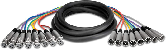 Hosa XLR805 Balanced Snake XLR3F to XLR3M 16.5 Feet