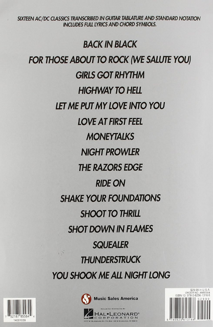 AC/DC Anthology Guitar Tab