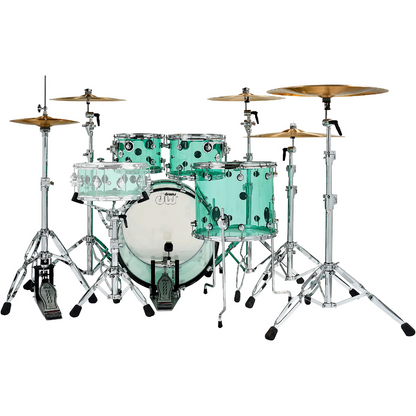 DW Design Series Acrylic 4-Piece Shell Pack in Sea Glass