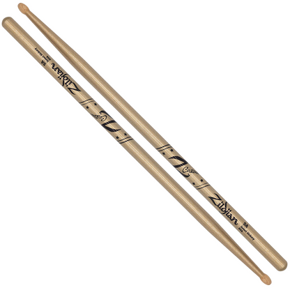 Zildjian Z Custom Limited Edition Wood Tip 5A Drumsticks in Gold Chroma