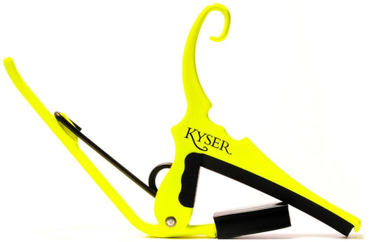 Kyser Quick Change Acoustic Guitar Capo in Neon Yellow