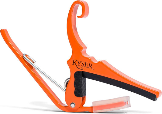 Kyser Quick Change Acoustic Guitar Capo in Orange Blaze