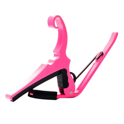 Kyser Quick Change Acoustic Guitar Capo in Neon Pink