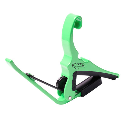 Kyser Quick Change Acoustic Guitar Capo in Neon Green
