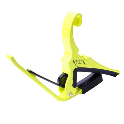 Kyser Quick Change Acoustic Guitar Capo in Neon Yellow