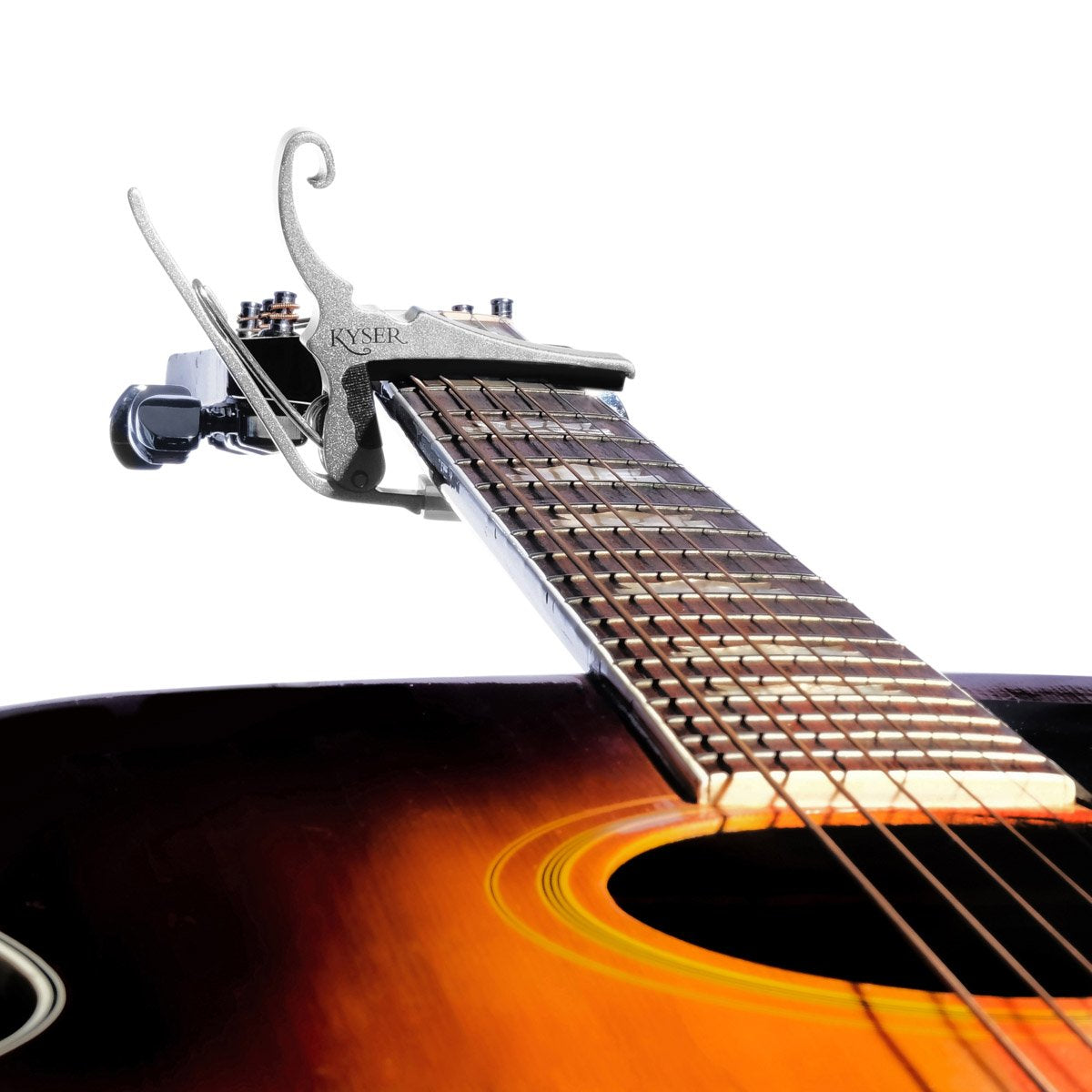 Kyser Quick-Change Acoustic Guitar Capo Silver