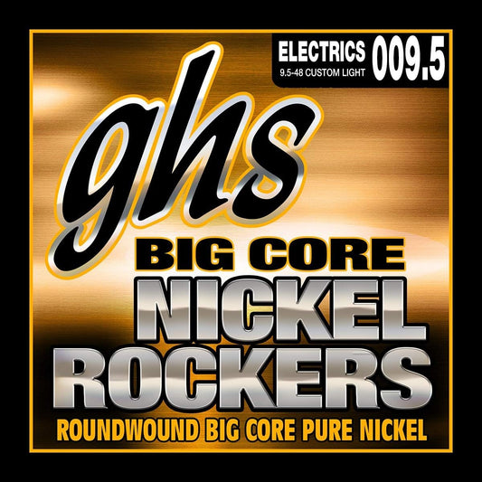 GHS BCCL Big Core Nickel Rockers Electric Guitar Strings 9.5-48 Gauge