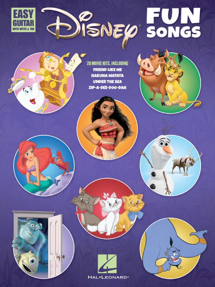 Disney Fun Songs for Easy Guitar Tab