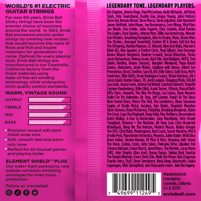 Ernie Ball Super Slinky Classic RnR Pure Nickel Wrap Electric Guitar Strings 3 Pk 9-42 Gauge