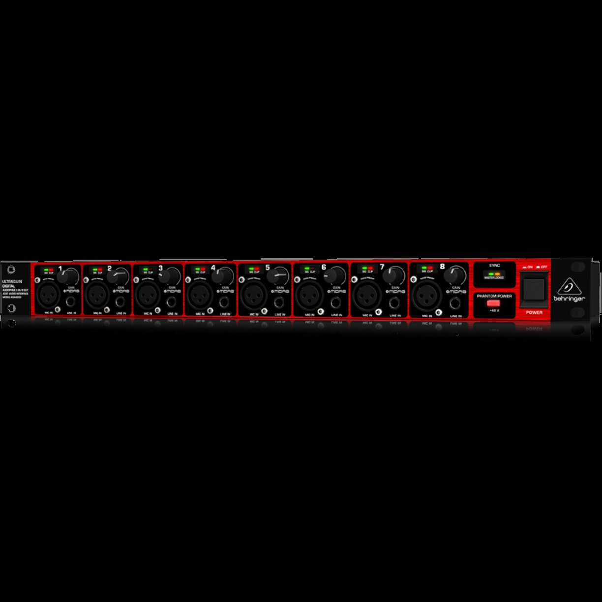 Behringer Ultragain Digital ADA8200 Audiophile 8 In and 8 Out ADAT