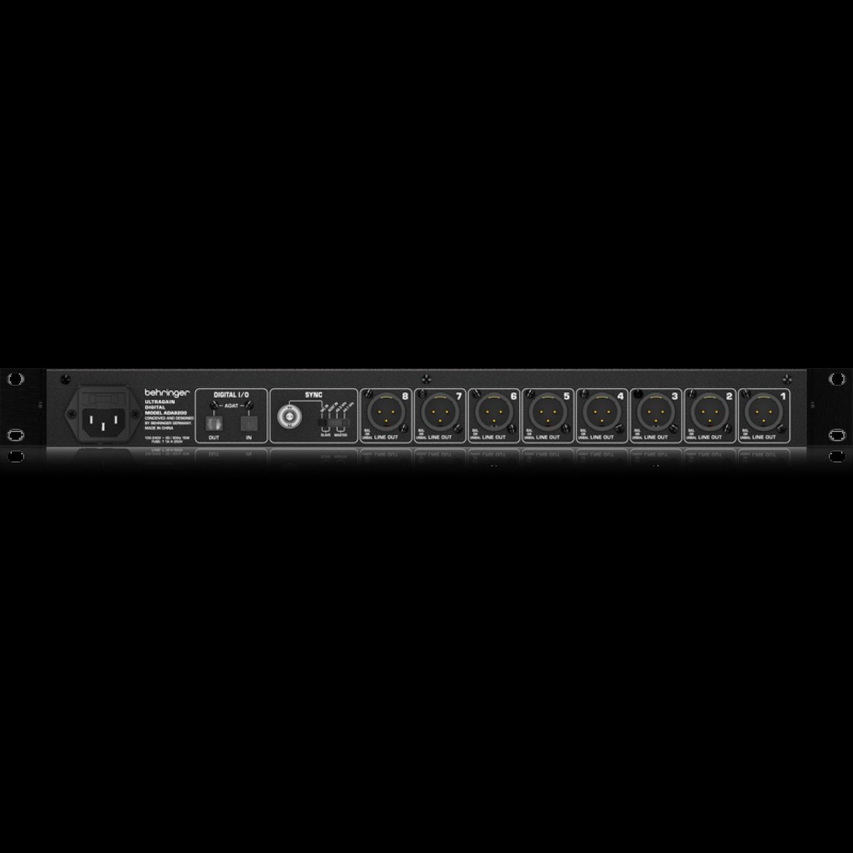 Behringer Ultragain Digital ADA8200 Audiophile 8 In and 8 Out ADAT