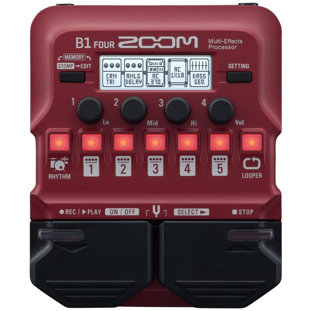 Zoom B1 FOUR Bass FX Multi Effects Pedal