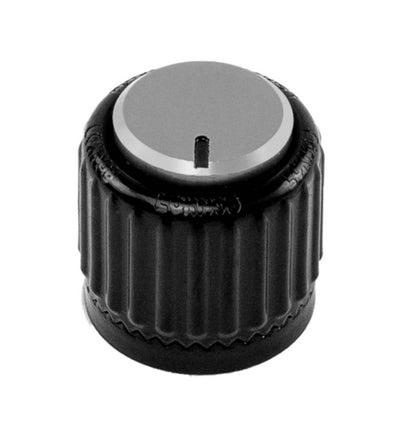 D'Addario LokNob Large Black and Silver Plastic Knob