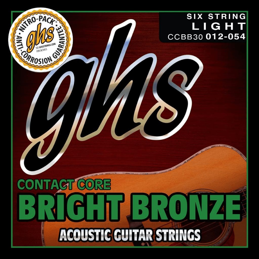 GHS CCBB30 CC Bright Bronze Acoustic Guitar String 12-54 Gauge
