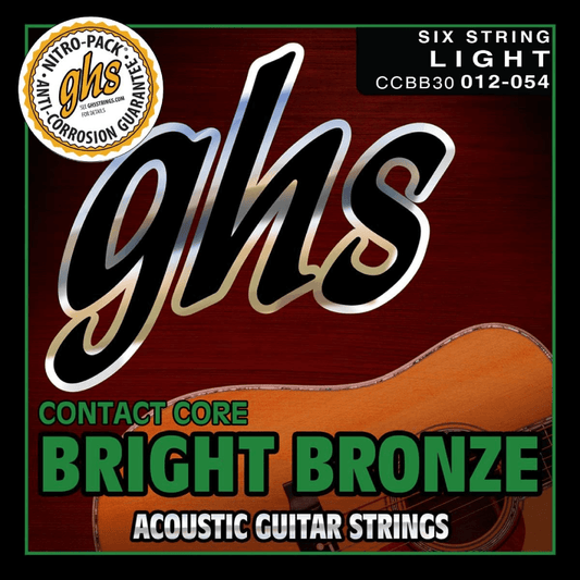 GHS CCBB30 CC Bright Bronze Acoustic Guitar String 12-54 Gauge