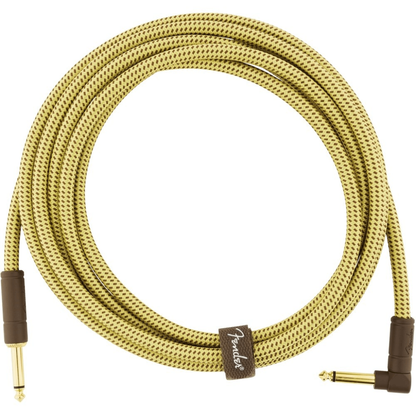 Fender Deluxe Series 10' Instrument Cable in Tweed