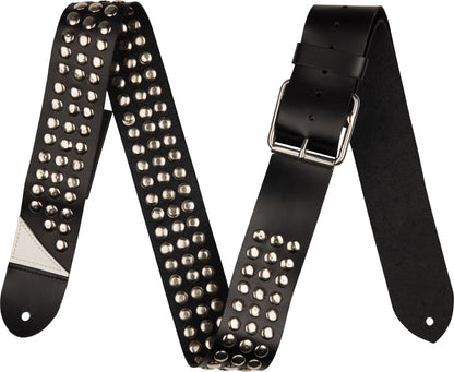 Jackson 2.5" Stud Leather Strap in Black