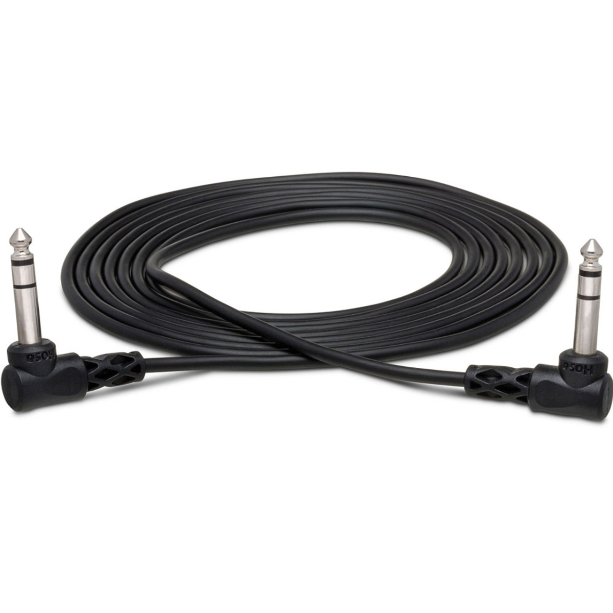 Hosa CSS110RR Balanced Interconnect Cable, Right Angle 1/4 inch TRS to Same, 10 FT / 3M