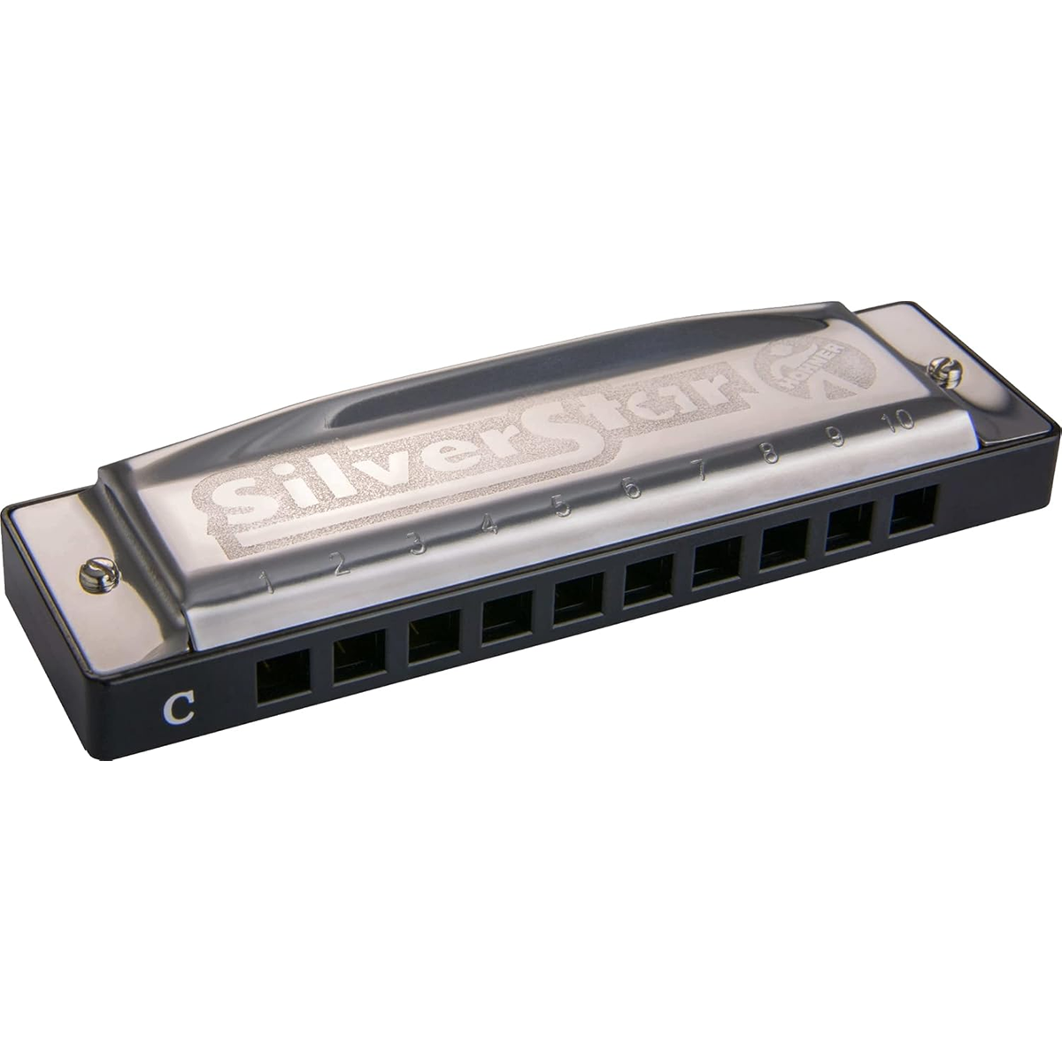 Hohner Silver Star 10 Hole Harmonica F