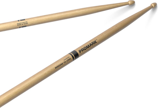 Promark Rebound 7A Long Lacquered Hickory Drumsticks