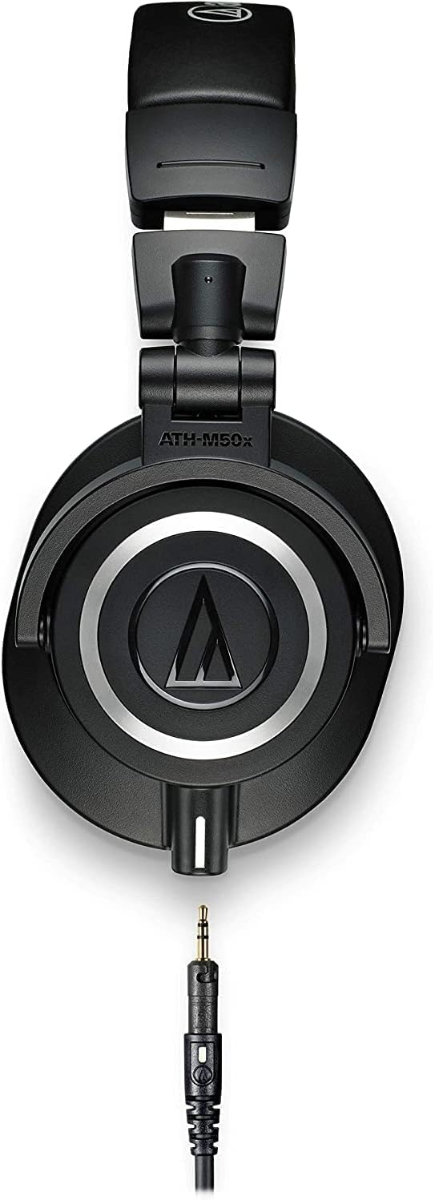 Audio Technica ATH-M50X Premium  Professional Studio Monitor Headphones in Black