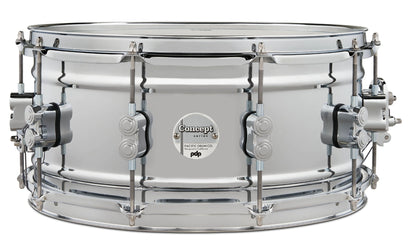 PDP Concept Series 6.5" x 14" Chrome Over Steel Metal Snare Drum